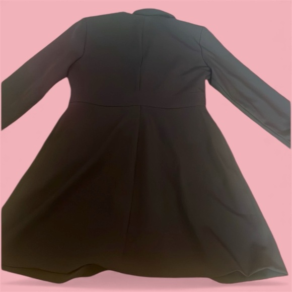 Breakin Loose size 10 long black coat has stretch nice lightweight material EUC - Picture 3 of 5